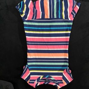 Multi-colored striped dress